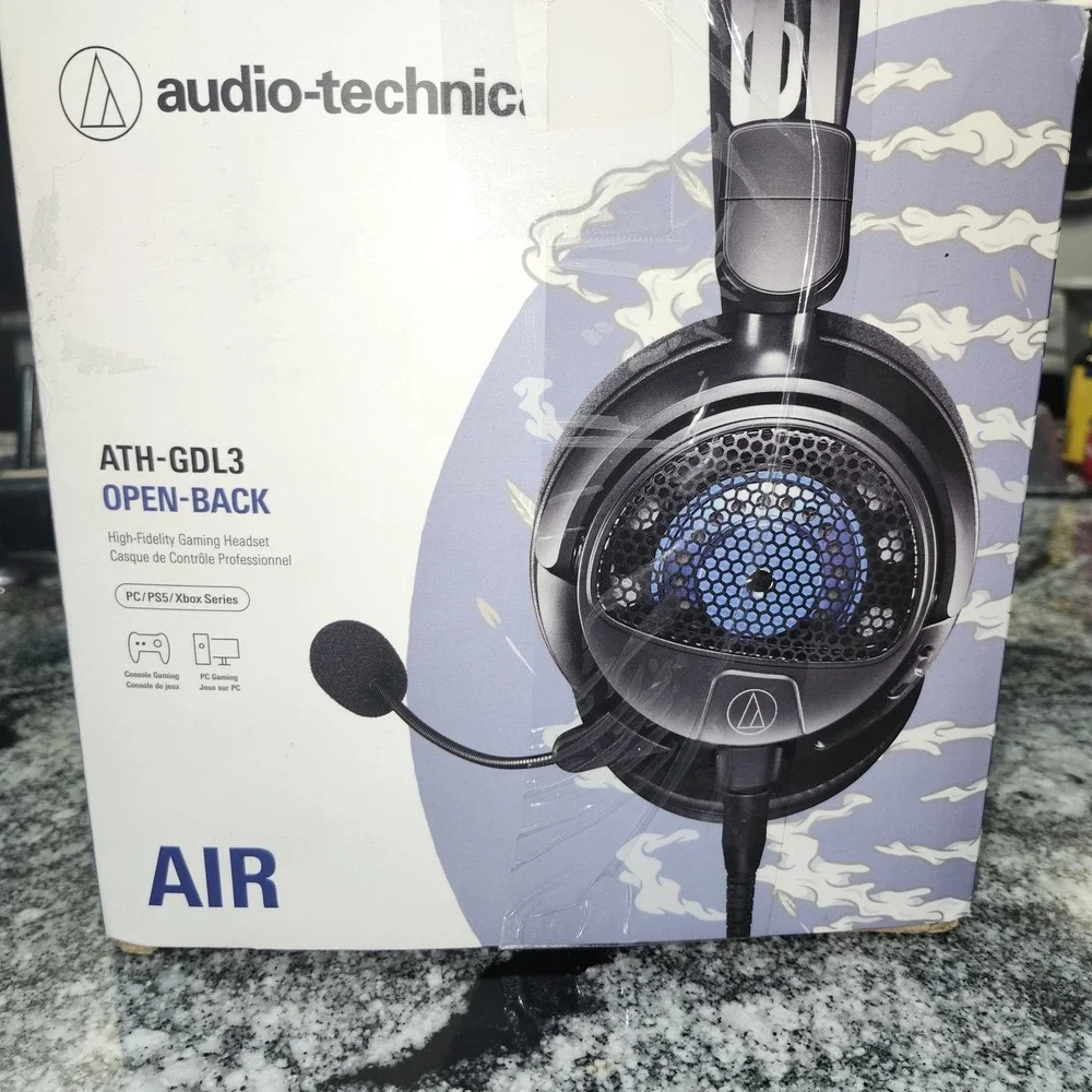 Audio-Technica ATH-GDL3 Open-Back Gaming Headphones with Removable Microphone -